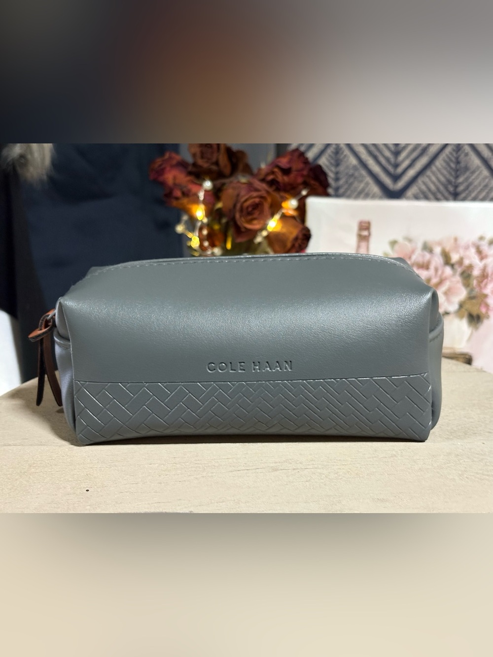 Cole Haan Limited Edition Travel Toiletry Kit, 7 Items American Airlines - Gray